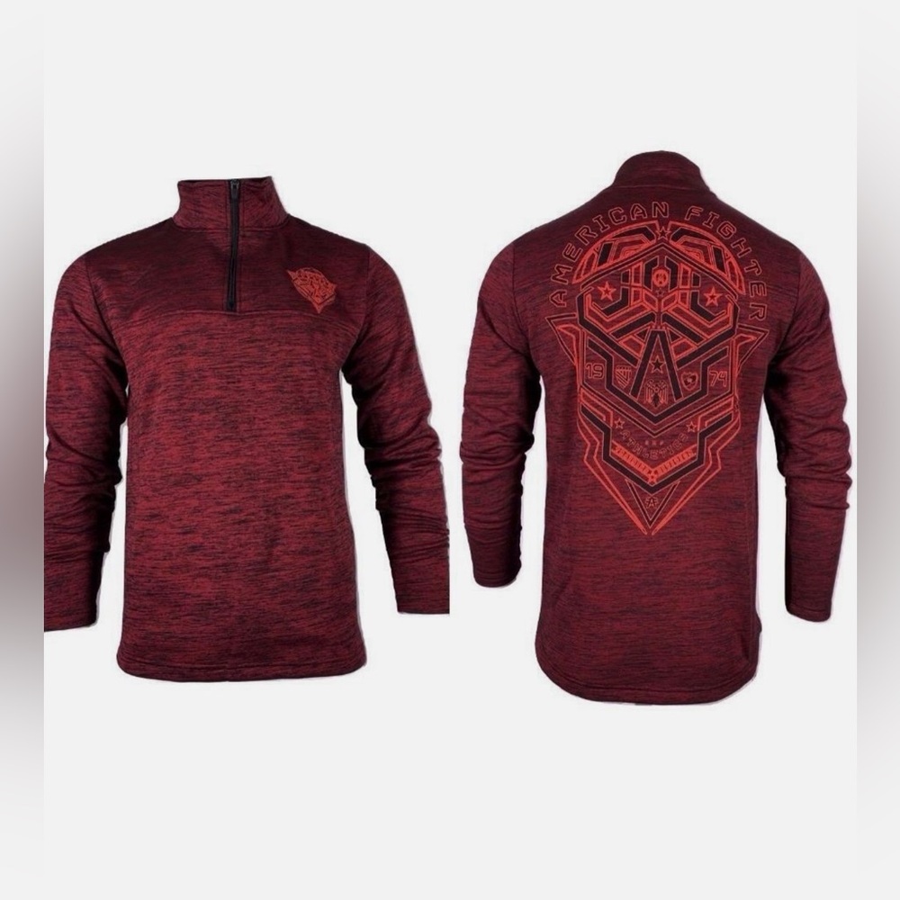 AMERICAN FIGHTER Men's Pullover MD HAWTHORN Mock Neck Premium MMA - Picture 7 of 10